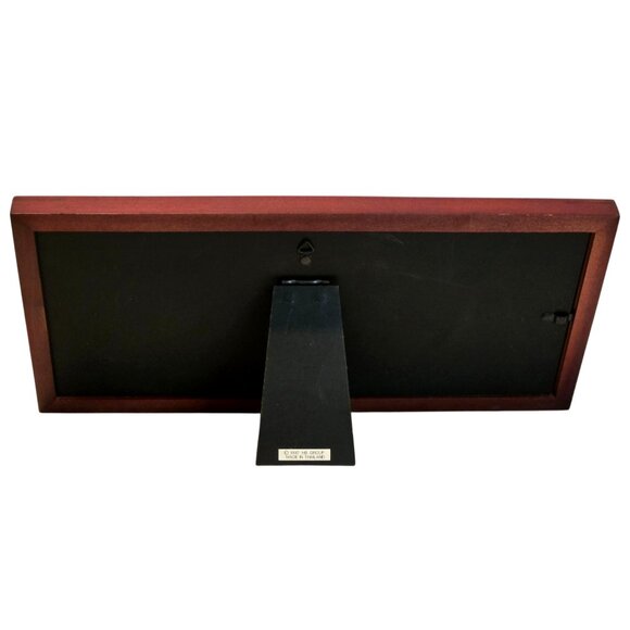 Vintage Carr Panoramic Cherry Finish Picture Frame w Single Mat 11.5 x 4" Set o - Picture 2 of 3